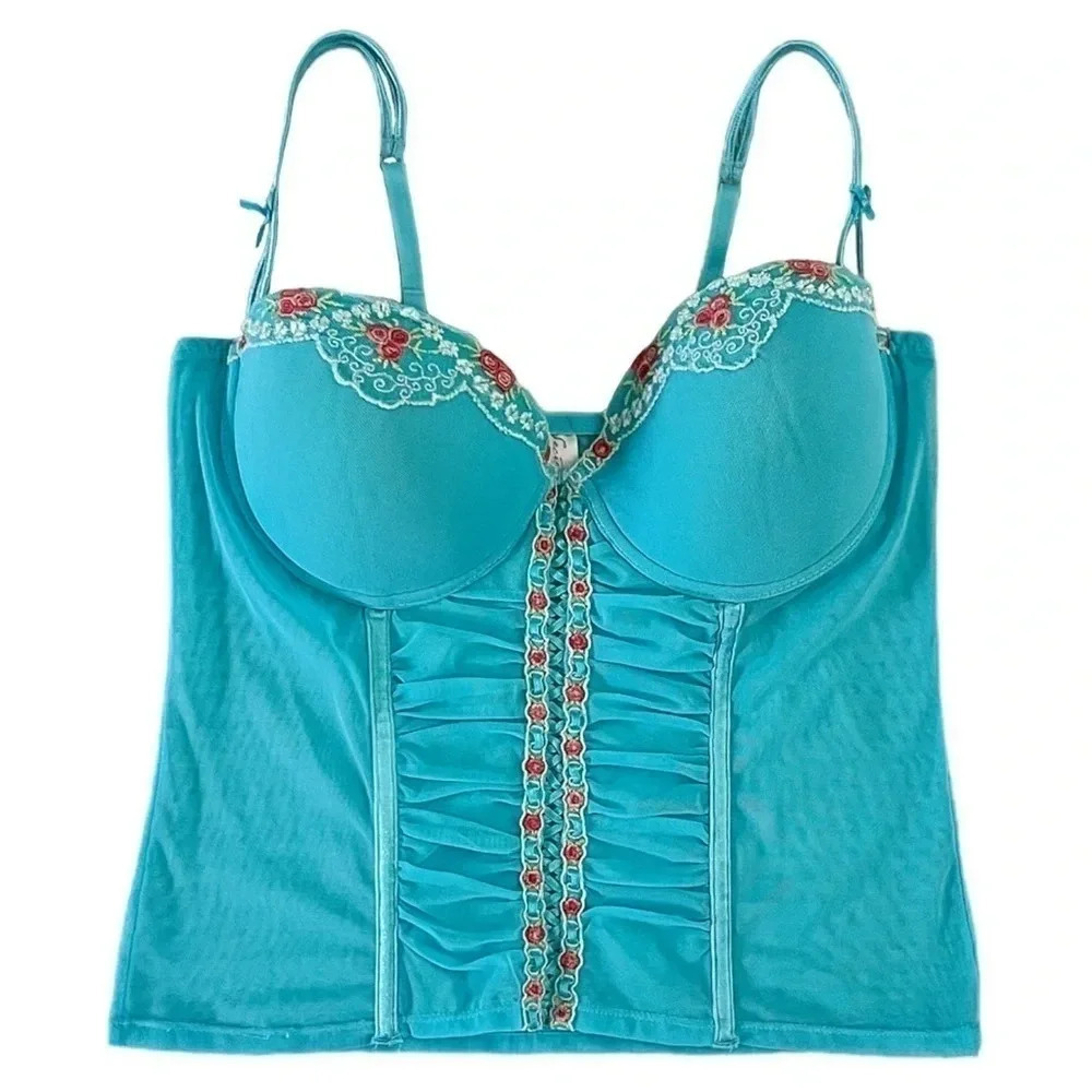 Y2k Secret Treasures Coquette Bustier Crop Top